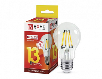 lampa-svetodiodnaya-led-a60-deco-13vt-230v-e27-3000k-1170lm-prozrachnaya-in-home
