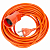 Удлинитель силовой в бухте YX10-101 /UCK-1N/2x1,00/10M/O ORANGE б/з 1гнездо 10м (ПВС 2х1,00) 10A оранжевый TМ Uniel