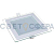 Светильник точечный встраиваемый светодиодный OREOL Glass Slp 18W-5м² 165/200mm 4000K Квадрат