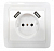 CLASSICO Розетка одинарная с двумя USB белая 2147 IN HOME
