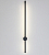Светильник настенный светодиодный Line 2433 800mm 15Вт 4000К черный Oreol