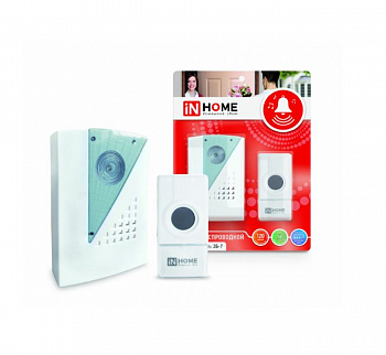zvonok-besprovodnoj-zb-7-32-melodii-120m-s-knopkoj-ip44-belo-seryj-in-home