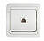 CLASSICO Розетка компьютерная 1ая RJ45 белая 2131 IN HOME