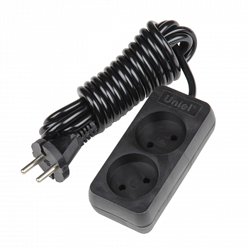 udlinitel-s-cd2-3-black-s-vyklyuchatelem-serii-standart-shnur-3m-2-gnezda-b-z-chernyj-tm-uniel