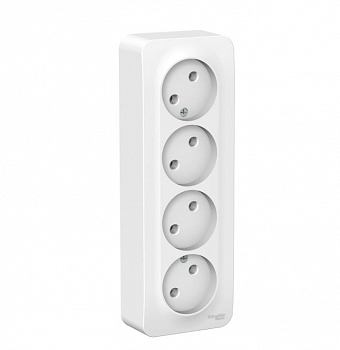 blanca-o-u-rozetka-4-aya-bez-zazeml-bez-shtorok-izol-pl-16a-250v-belyj