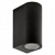 Светильник уличный настенный двусторонний UUL-P52A 2х6W-GU10 IP65 BLACK под две лампы GU10 архитектурный накладной корпус черный TM Uniel