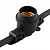 Гирлянда UDL-K111 80/E27/20M IP65 BLACK BELT-LIGHT Белт-Лайт 20м+1,5м сет. шнур 80 патр E27 шаг 25см
