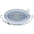 Светильник точечный встраиваемый светодиодный OREOL Glass Rlp 9W-3м² 95/120mm 4000K Круг