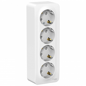blanca-o-u-rozetka-4-ya-s-zazeml-so-shtorkami-izol-pl-16a-250v-belyj