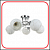 Светильник потолочный под лампу AURA PERLA-WH-5E27 585x585x250 хром IN HOME
