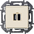 INSPIRIA Слоновая кость Зарядное устройство с двумя USB-разьемами A-C 240В/5В 3000мА Legrand