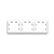 ATLASDESIGN ANTIQUE Лотос Рамка 3-постовая универсальная Systeme Electric