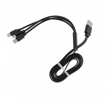 kabel-3-v-1-luazon-micro-usb-type-c-lightning-usb-2-a-1-m-ploskij-chornyj-4310383