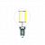 Лампа светодиодная LED-ШАР-G45-7W/4000K/E14/CL/SLF прозрачная Volpe