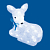 Фигура лежащий олень ULD-M2926-040/STA WHITE IP20 LYING FAWN-1 2,5Вт 320x160x270мм 40д белый свет