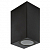 Светильник уличный настенный двусторонний UUL-P42A 2х6W-GU10 IP65 BLACK под две лампы GU10 архитектурный накладной корпус черный TM Uniel