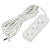 Удлинитель бытовой 3 розетки шнур 5м б/з белый S-CU3-5 WHITE серии Ultra 10А 2200Вт TM Uniel
