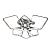 Управляемая светодиодная люстра PRINCE 144W 6S-646х618х135-CHROME/CRYSTALL-220-IP20