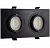 Светильник Точечный двойной Loft 9580-2S 180×95mm Алюминий GU10 GU5.3 поворотный Черный Oreol