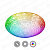 Управляемый светодиодный светильник AKRILIKA RGB 36W R-388-CLEAR/WHITE 3519Lm пульт Estares