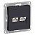 AtlasDesign Карбон Розетка двойная компьютерная RJ45+RJ45, кат.5E, механизм Systeme Electric